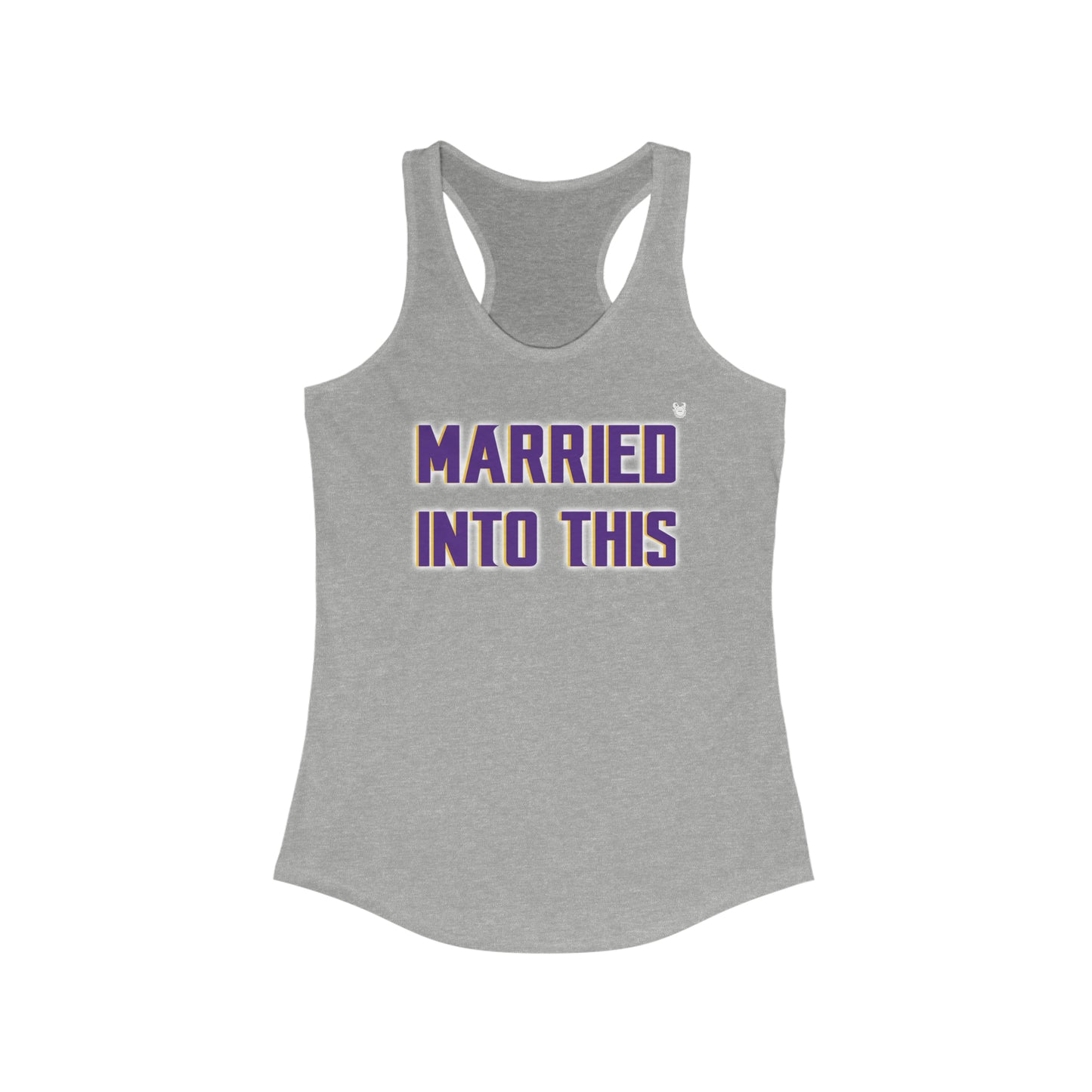 Ladies Ideal Racerback Tank - Married Into This