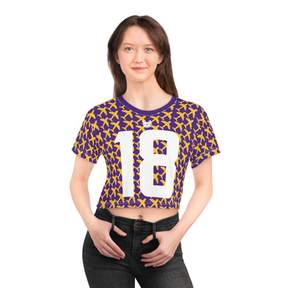 Crop Tee - Jet Planes - Jersey #18