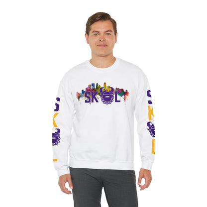 Unisex Heavy Blend™ Crewneck - Skyline + The Original (Sleeves)