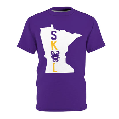 Unisex Cut & Sew Tee - Purple - Minnesota