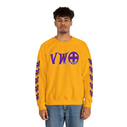 Unisex Heavy Blend™ Crewneck - VWO Brother + Game Day Helmet (Sleeves)