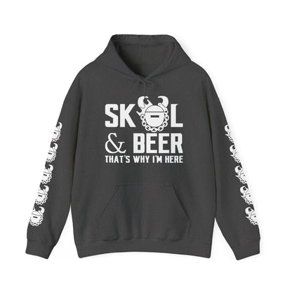 Unisex Heavy Blend™ Hooded Sweatshirt - & BEER + Game Day Helmet (Sleeves)