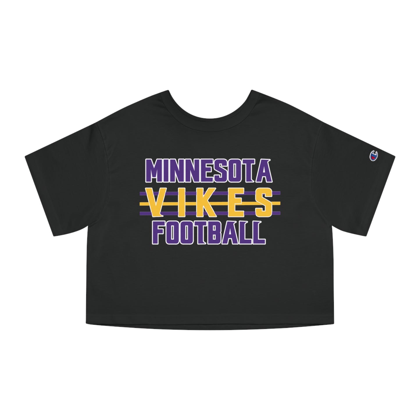 Women's Champion Heritage Cropped Top - Vikes Football