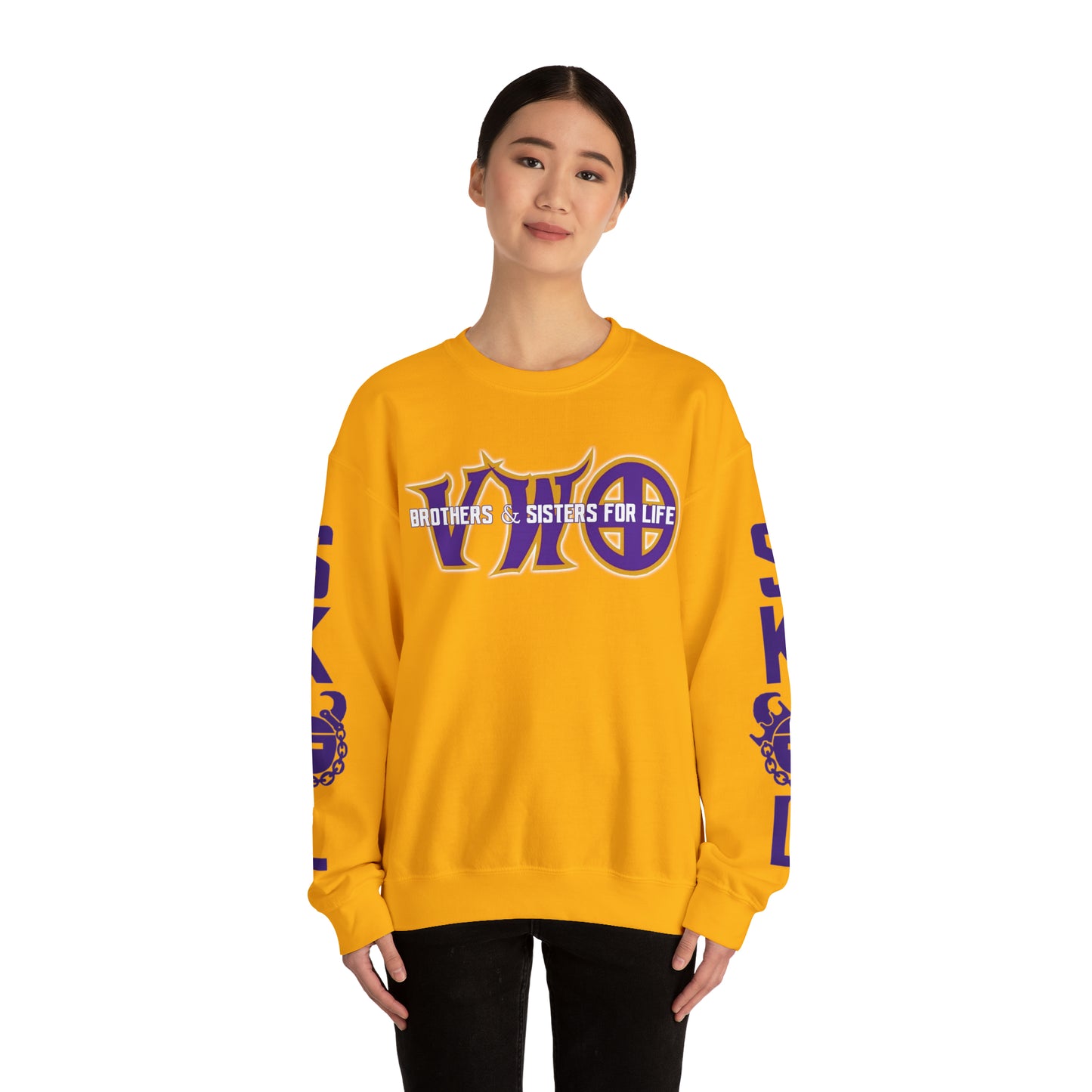 Unisex Heavy Blend™ Crewneck - VWO Brothers & Sisters + The Original (Sleeves)
