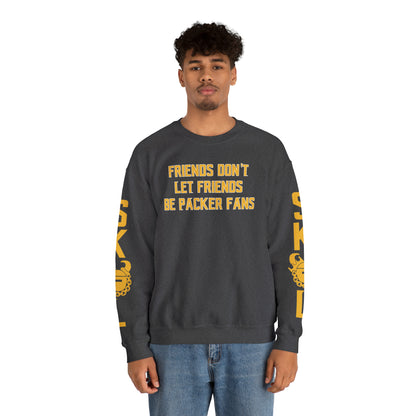 Unisex Heavy Blend™ Crewneck - Friends Don't Let Friends + The Original (Sleeves)