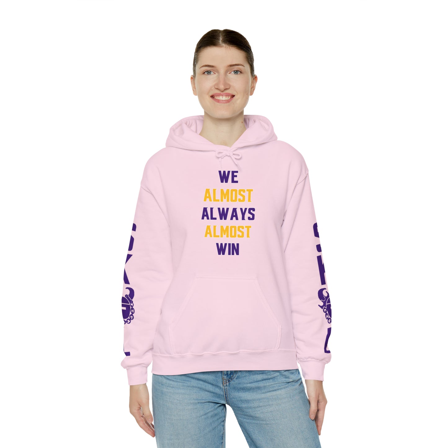 Unisex Heavy Blend™ Hooded Sweatshirt - ALMOST + Original (Sleeves)
