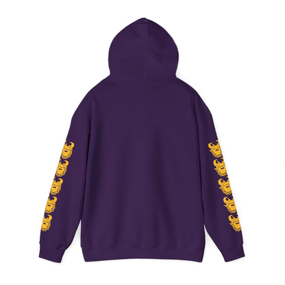 Unisex Heavy Blend™ Hooded Sweatshirt - & BEER + Game Day Helmet (Sleeves)