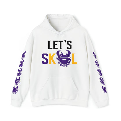 Unisex Heavy Blend™ Hooded Sweatshirt - Let's go! + Game Day Helmet (Sleeves)