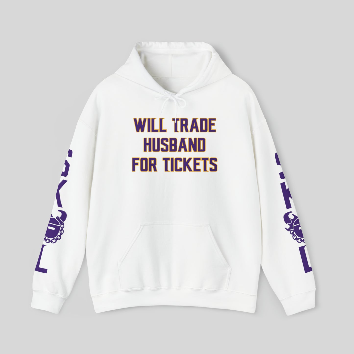 Unisex Heavy Blend™ Hooded Sweatshirt - Husband for Tickets + Original (Sleeves)
