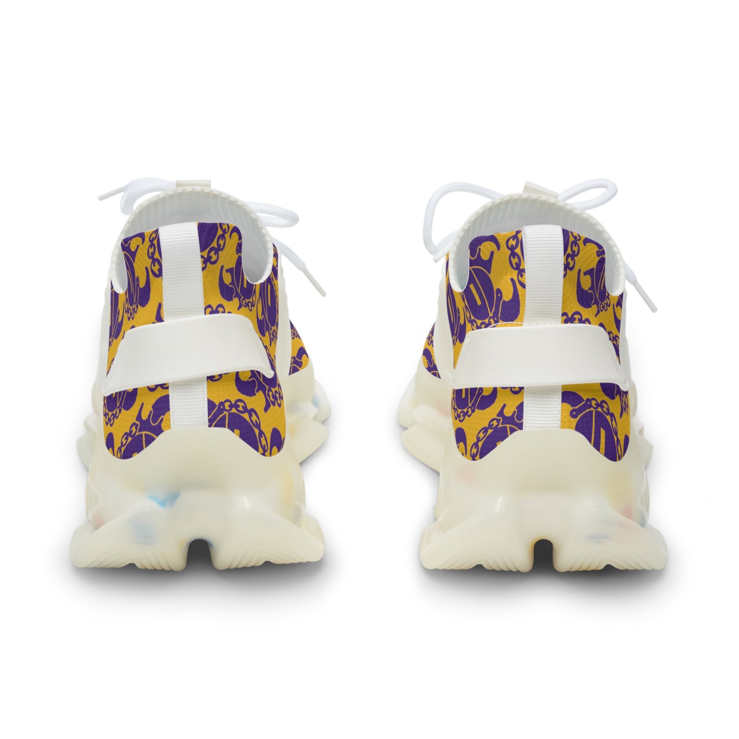 Men's Mesh Sneakers - Gold/Purple Helmets