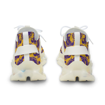 Men's Mesh Sneakers - Gold/Purple Helmets