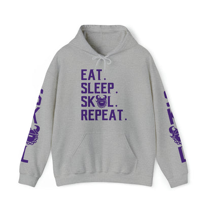 Unisex Heavy Blend™ Hooded Sweatshirt - Eat. Sleep. Repeat. + The Original (Sleeves)