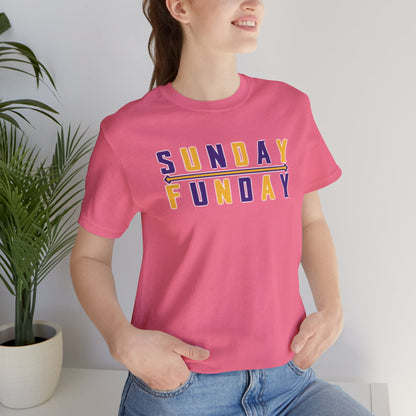 Unisex Jersey Short Sleeve Tee - Sunday FUNday