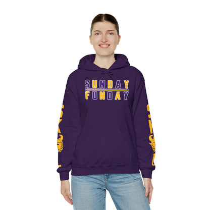 Unisex Heavy Blend™ Hooded Sweatshirt - Sunday FUNday + Original (Sleeves)