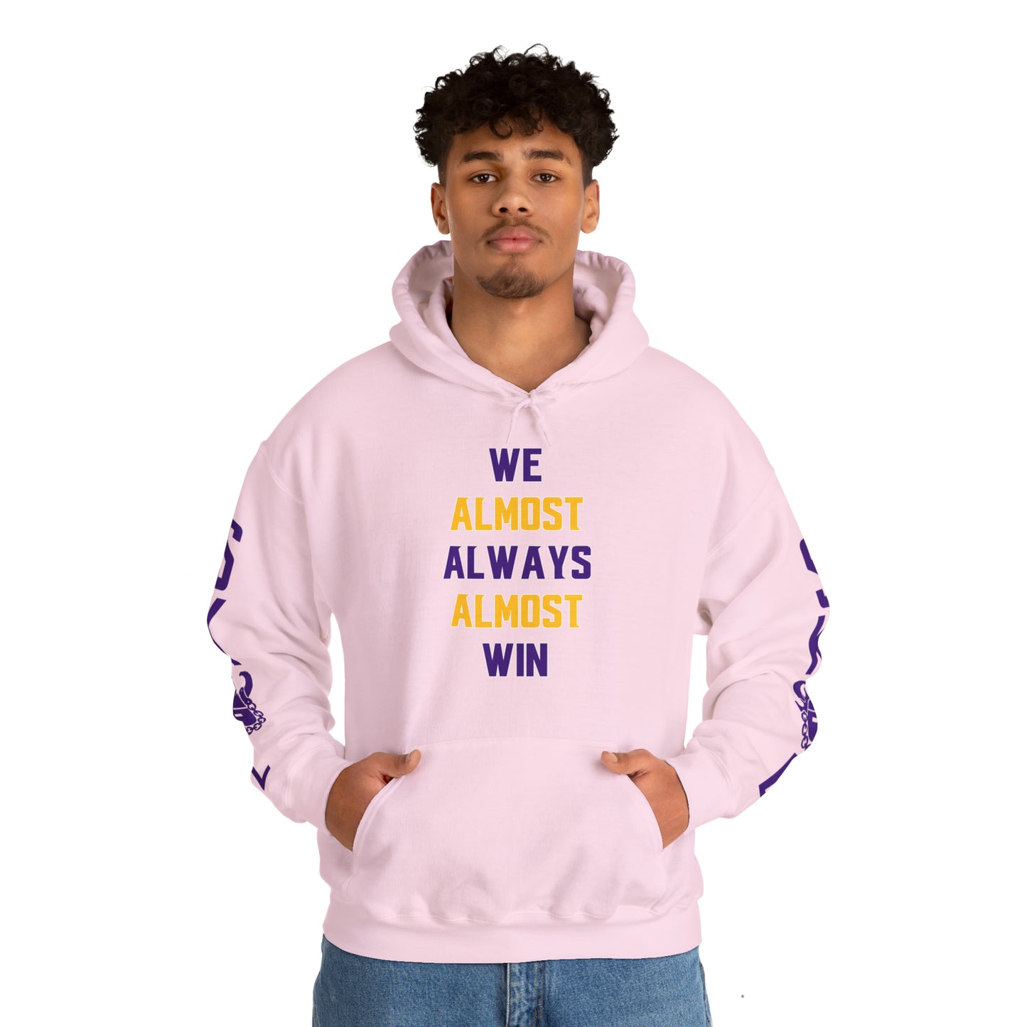Unisex Heavy Blend™ Hooded Sweatshirt - ALMOST + Original (Sleeves)