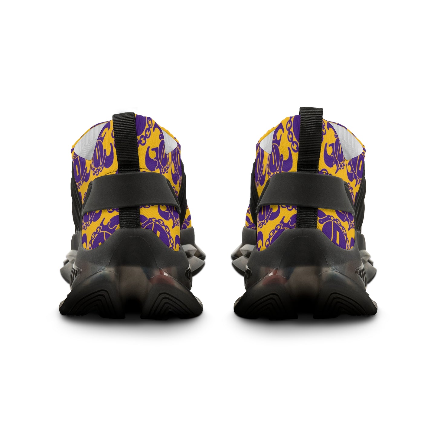 Men's Mesh Sneakers - Gold/Purple Helmets