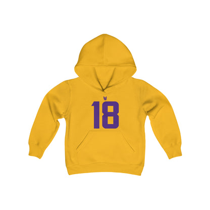 Youth Heavy Blend Hoodie - Jersey #18