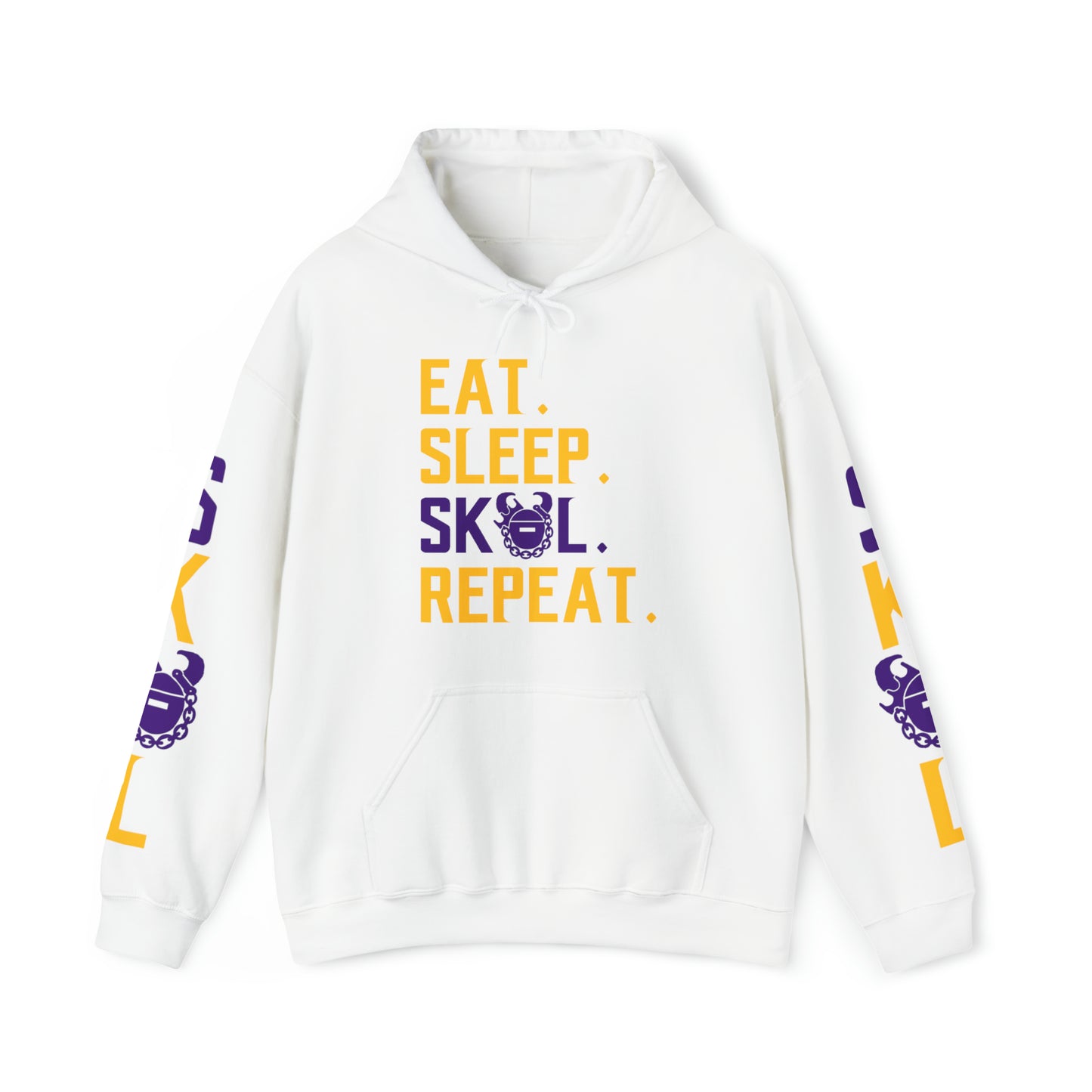 Unisex Heavy Blend™ Hooded Sweatshirt - Eat. Sleep. Repeat. + The Original (Sleeves)