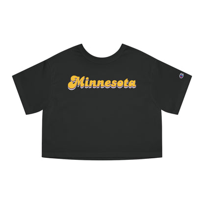 Women's Champion Heritage Cropped Top - Minnesota (Retro)