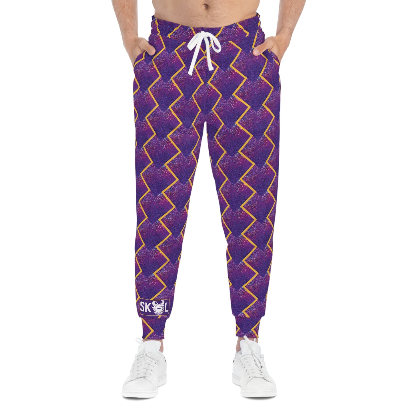 Unisex Athletic Joggers - Purple Sparkle