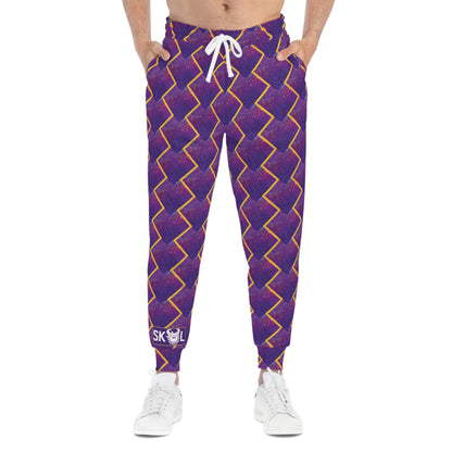 Unisex Athletic Joggers - Purple Sparkle
