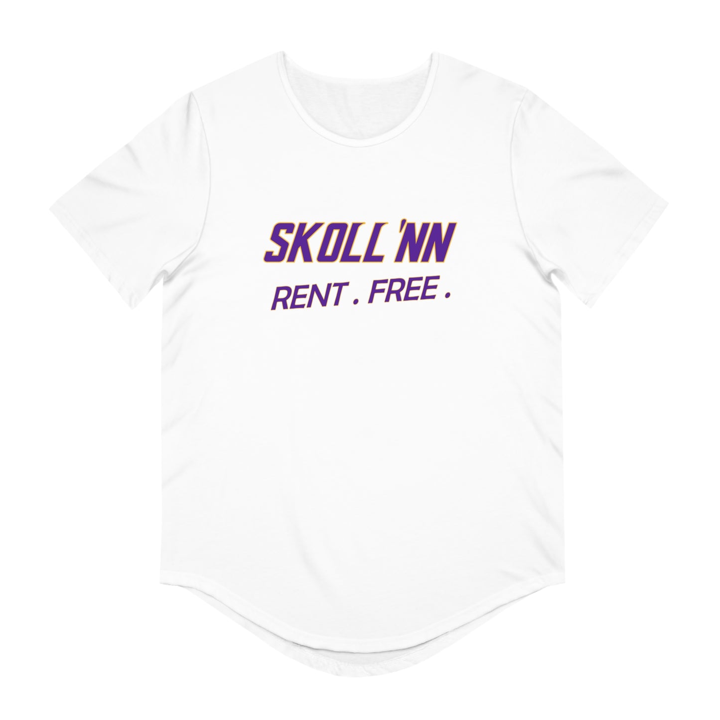 Men's Curved Hem Tee - SKOLL'NN - Rent Free