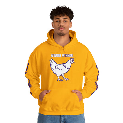 Unisex Heavy Blend™ Hooded Sweatshirt - Winner Winner Chicken Dinner + Original (Sleeves)