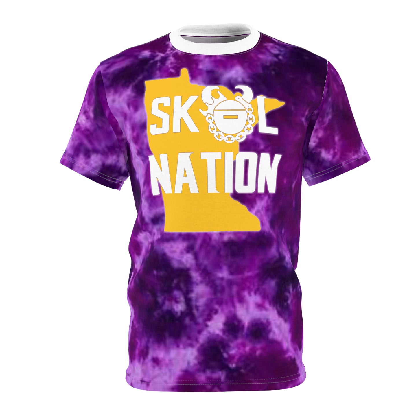 Unisex Cut & Sew Tee - Purple Tie-Dye - MN Nation