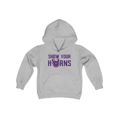 Youth Heavy Blend Hoodie - Show Your Horns