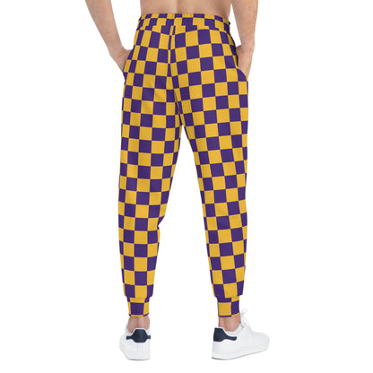 Unisex Athletic Joggers - Checkerboard
