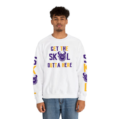 Unisex Heavy Blend™ Crewneck - Get OUTTA Here + The Original (Sleeves)