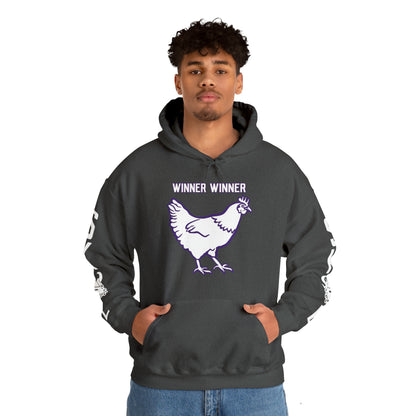 Unisex Heavy Blend™ Hooded Sweatshirt - Winner Winner Chicken Dinner + Original (Sleeves)