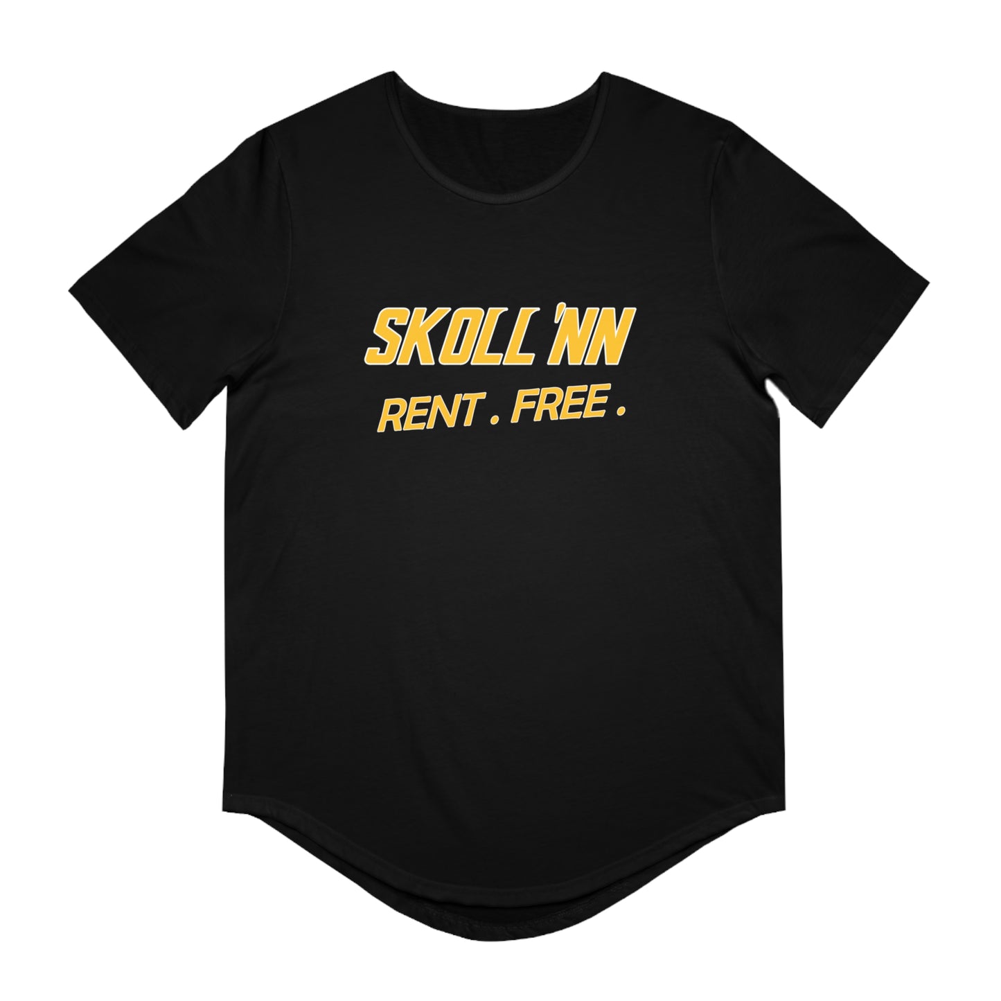 Men's Curved Hem Tee - SKOLL'NN - Rent Free