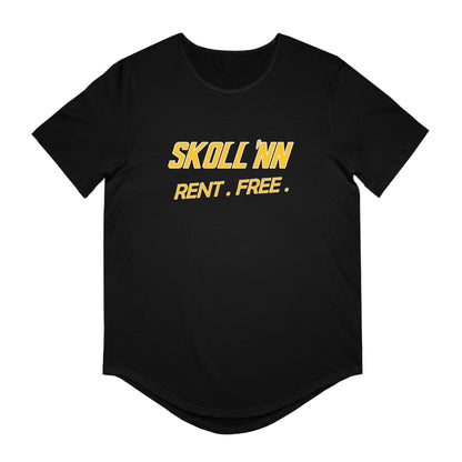 Men's Curved Hem Tee - SKOLL'NN - Rent Free
