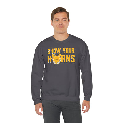 Unisex Heavy Blend™ Crewneck - Show Your Horns
